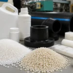 HDPE material pellets and high-density polyethylene products