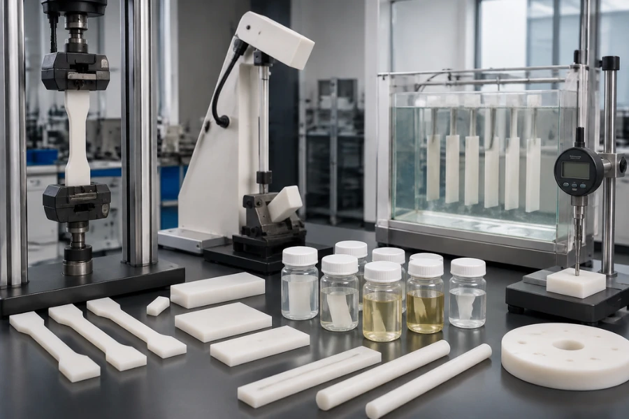 HDPE material properties and engineering testing