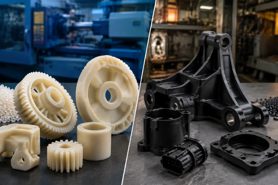 PA6 vs PA66 nylon plastic comparison for engineering material selection