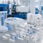 Medical grade plastic materials and precision medical device components