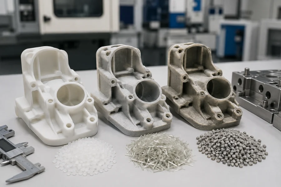 Unfilled, glass fiber reinforced and mineral filled polypropylene grades