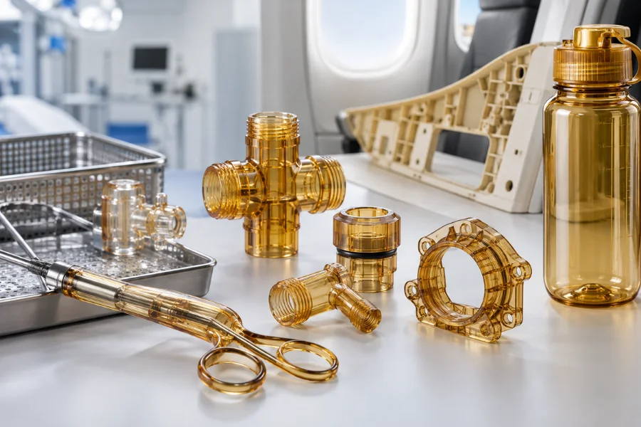 PPSU applications in medical, plumbing, aerospace and reusable products