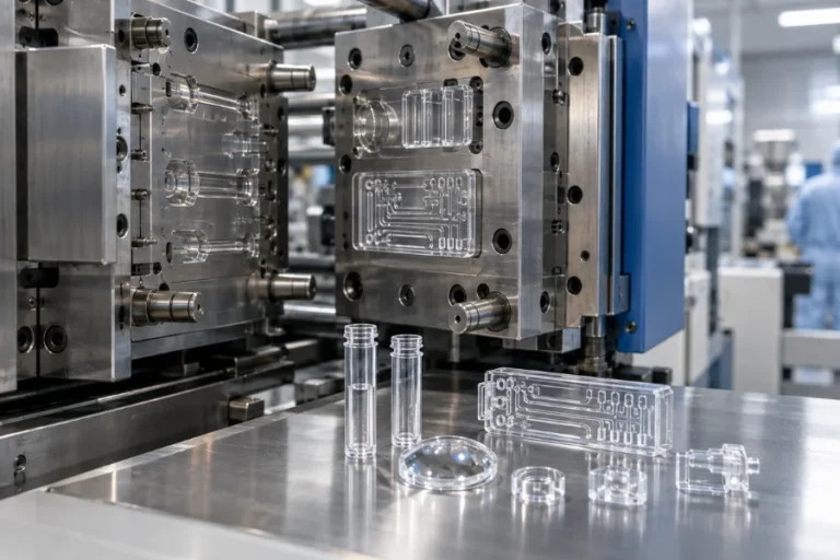 COC plastic injection molding for transparent medical and optical components