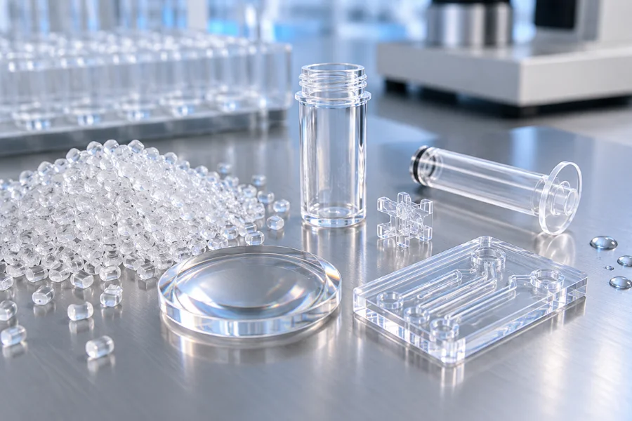 COC plastic properties for clear precision molded components