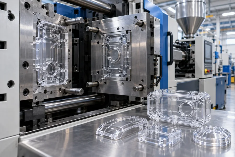 PETG injection molding process for clear molded parts