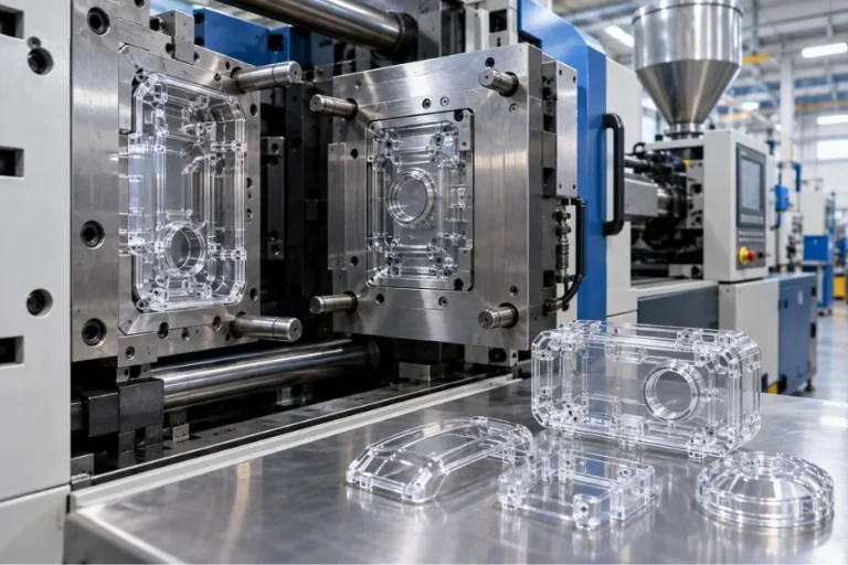 PETG injection molding process for transparent plastic components